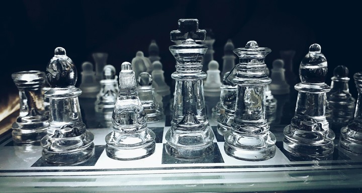 #playing #chess #madeof #glass