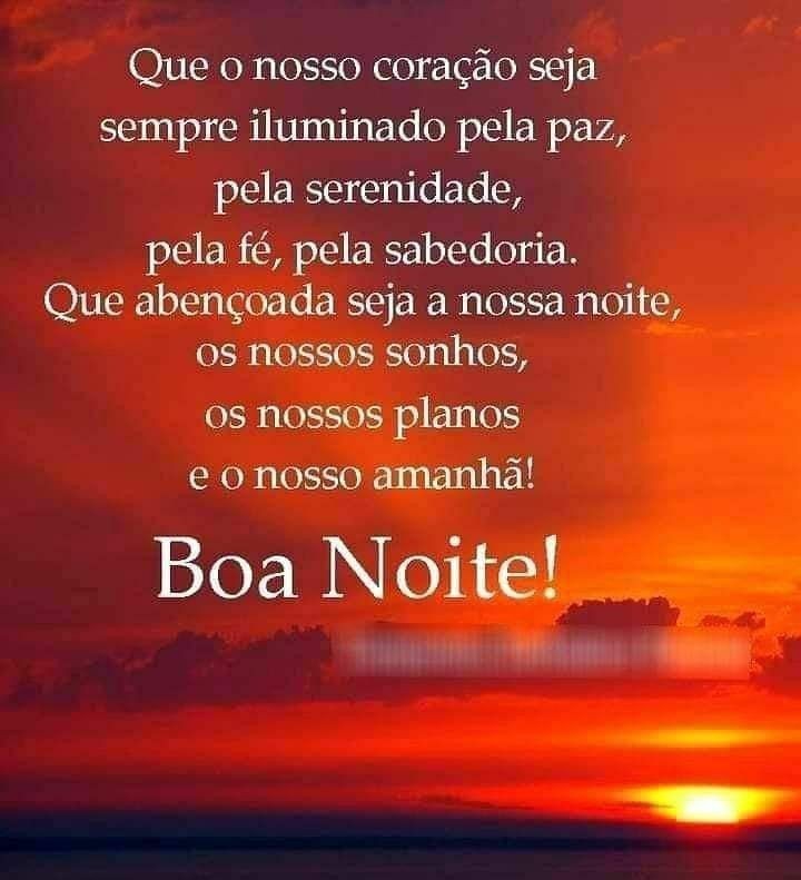 Abençoada seja nossa merecida e iluminada noite.