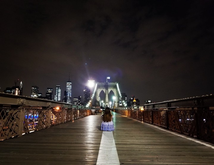 Brooklyn Bridge at night