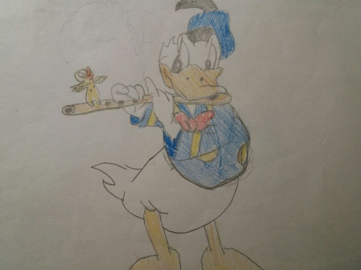 Donald duck drawing