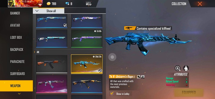 AK UNICORN ICE RAGE