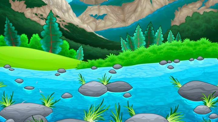 River Background From Gacha Life