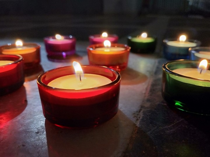 candles lighting life....