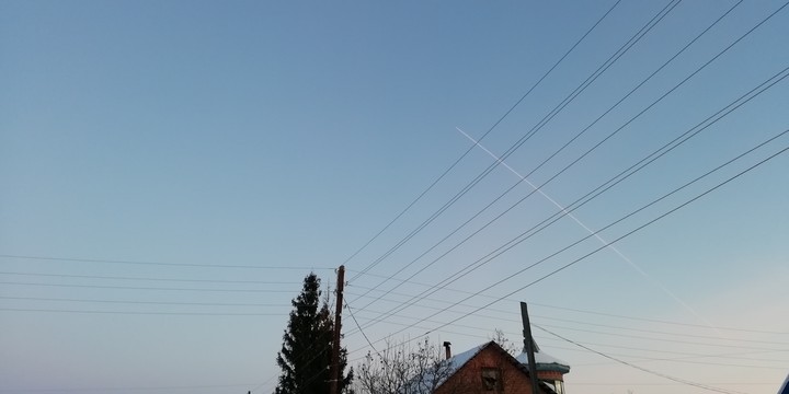 Airplane in the distance