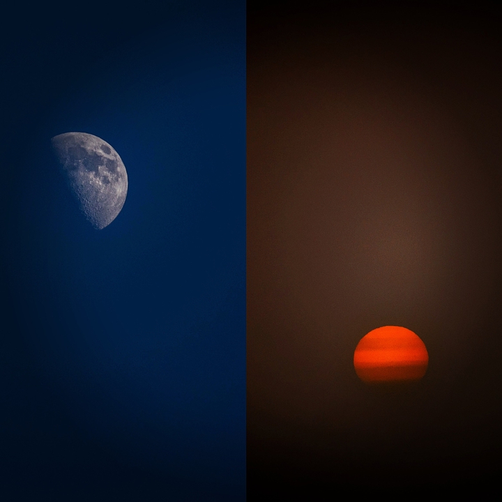 sun and moon