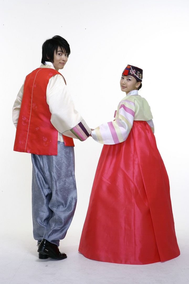 Couple in Korean Dress