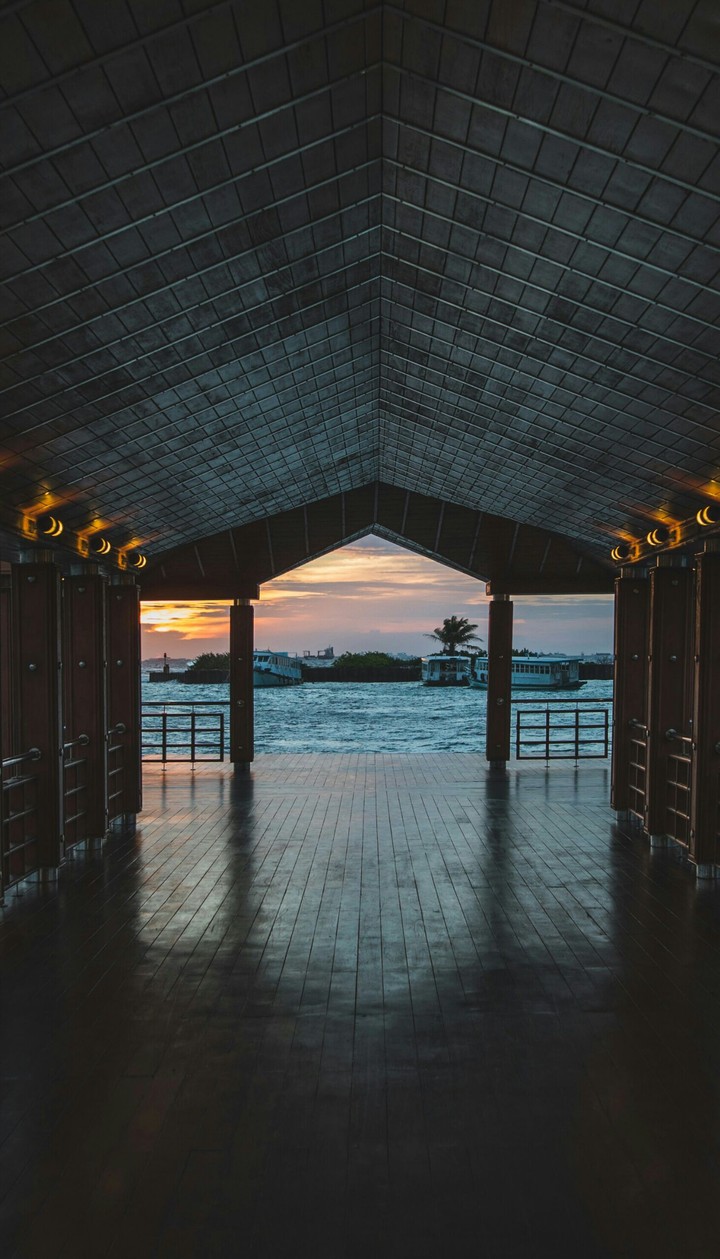 Sunset in a beautiful place.