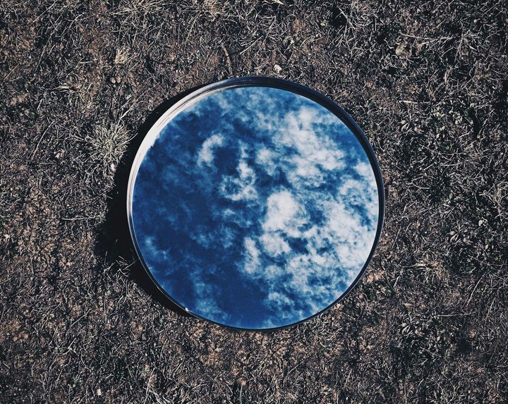 Mirror on the road