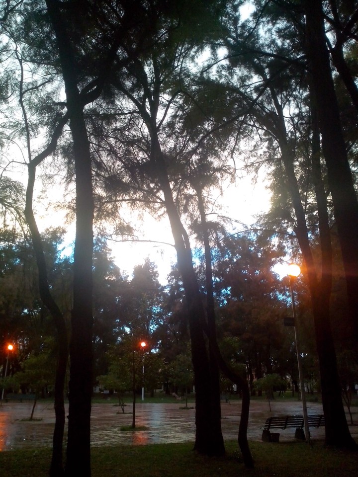 tarde de lluvia y sol