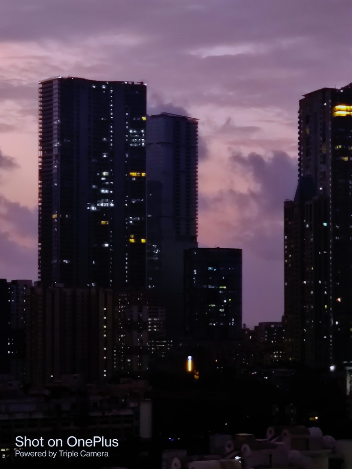 Skyline in sunset