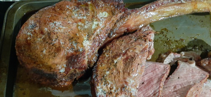 Tomahawk steaks.