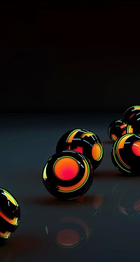 Colorful marbles