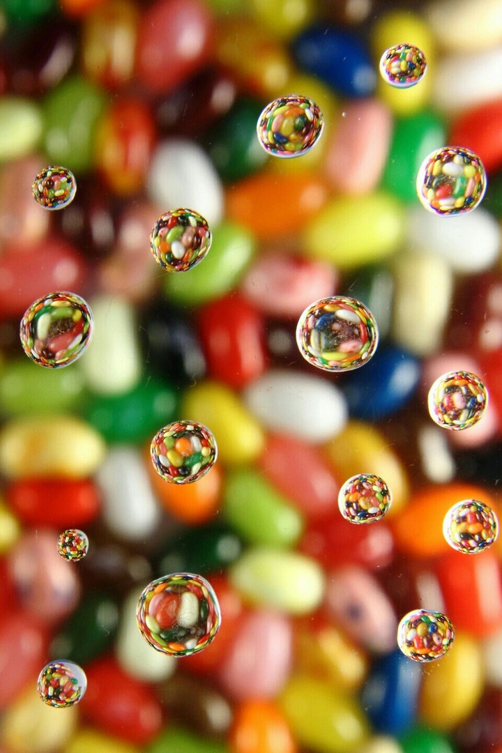 bubbles of the colours and air