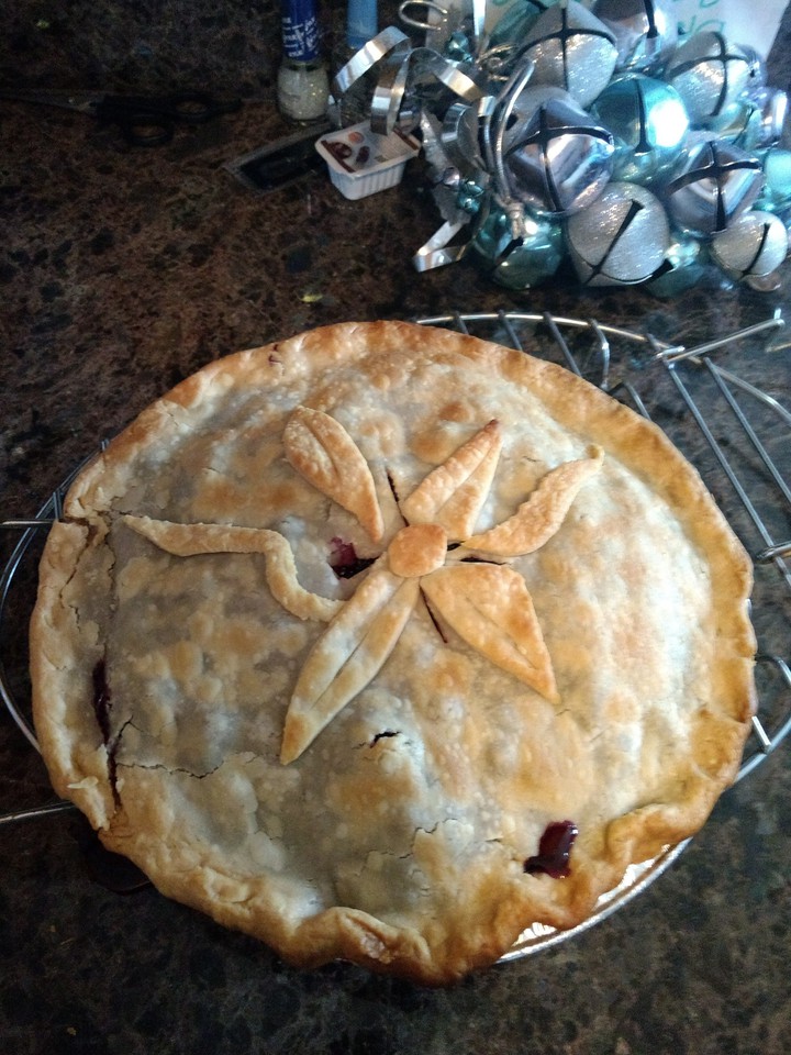 first pie of the wild berry season