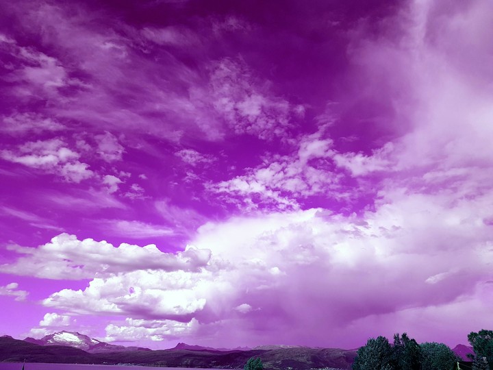 purple skies