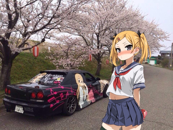 Girl with car
