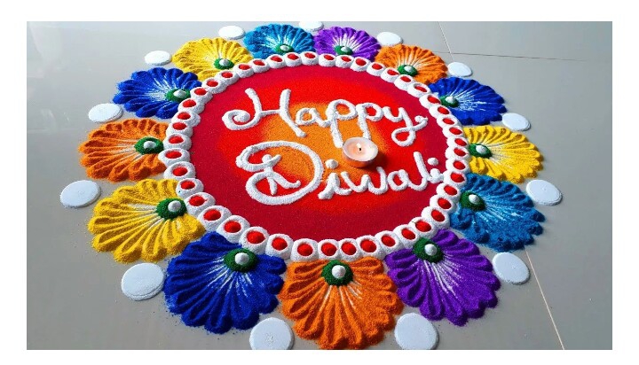 *Nice rangoli*