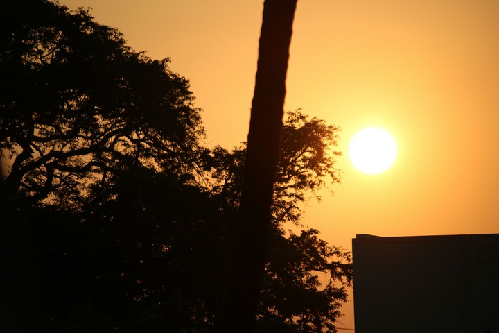 dusk, sun
