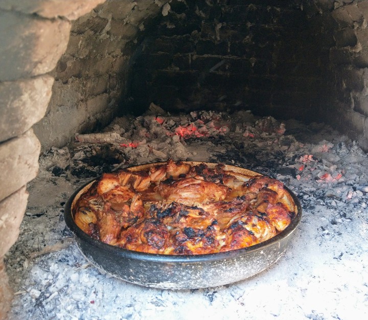 odun fırının da tavuk?