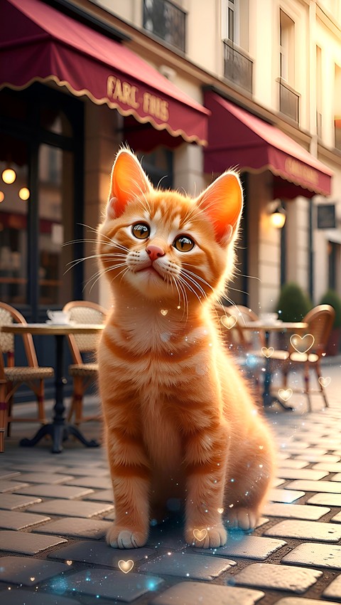 Cat in city