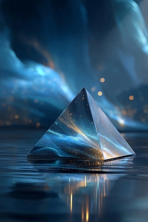 обои pyramid, night