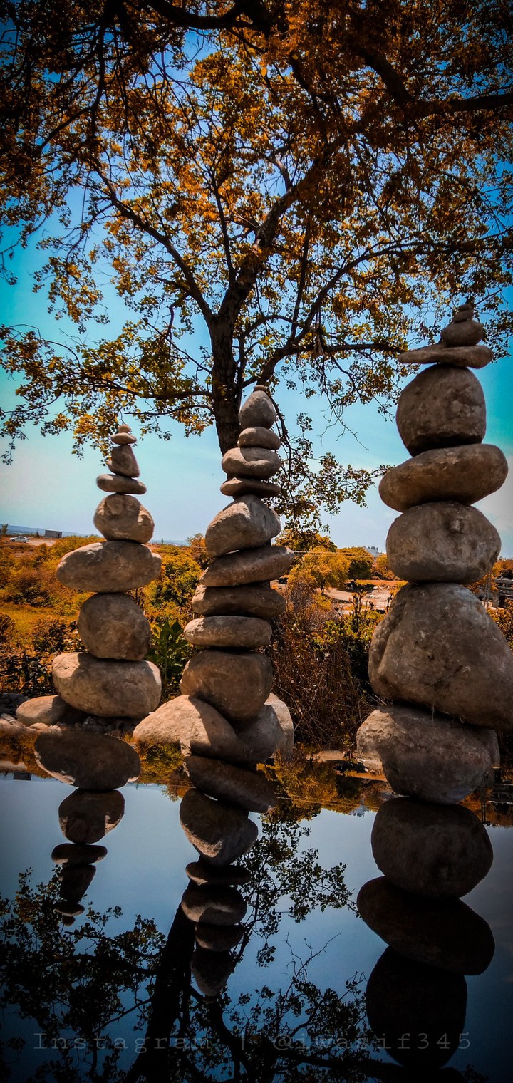 Rock stacking
