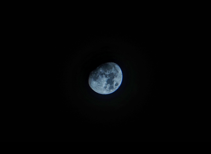 moon in the distance