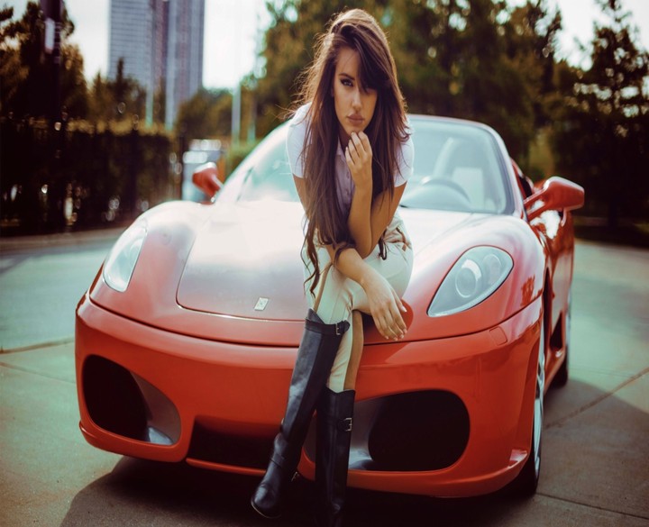 Girl With Car