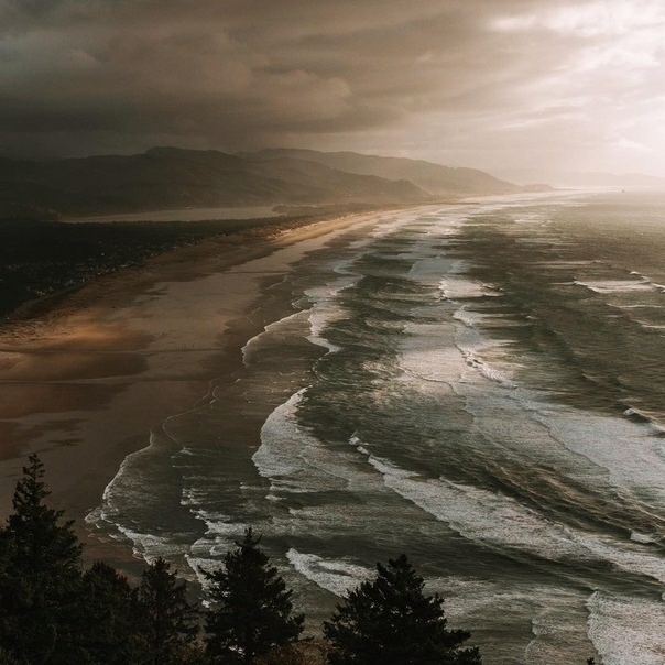 The coast of Oregon