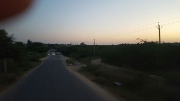 on the way