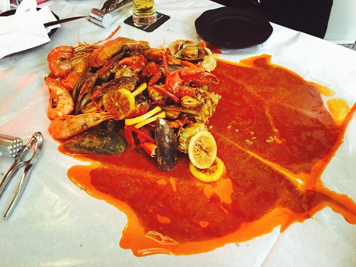 Seafood on the table