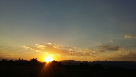 sun set