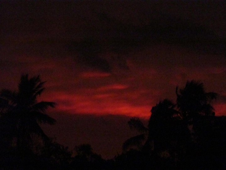 red sky