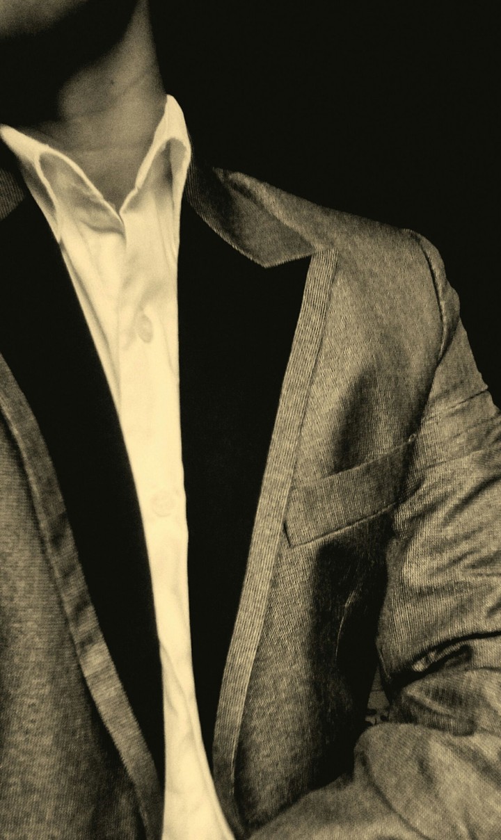 grey suit