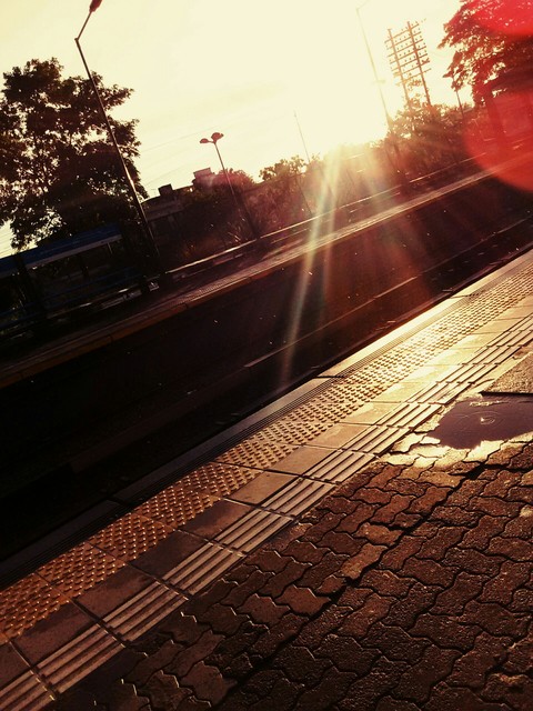 atardecer.
