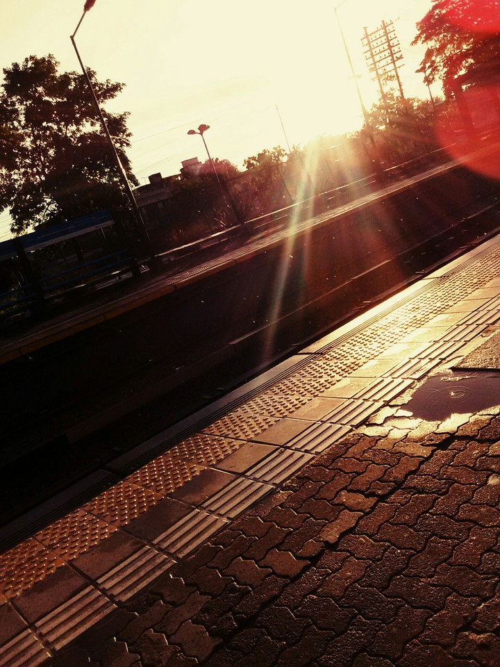 atardecer.