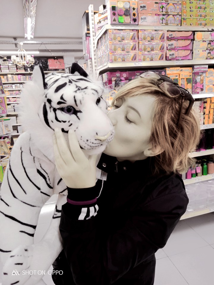 Woman and Tiger