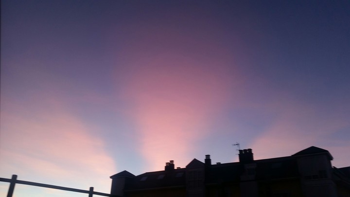 pink sky.