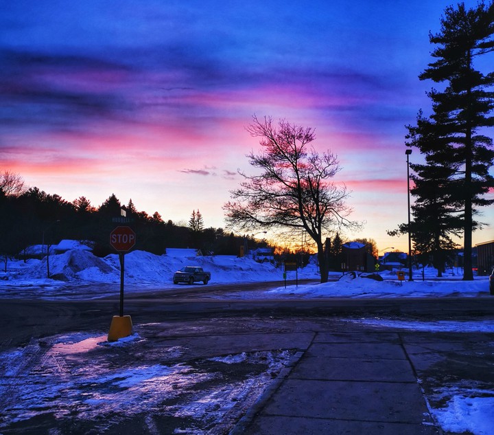 Purple sky