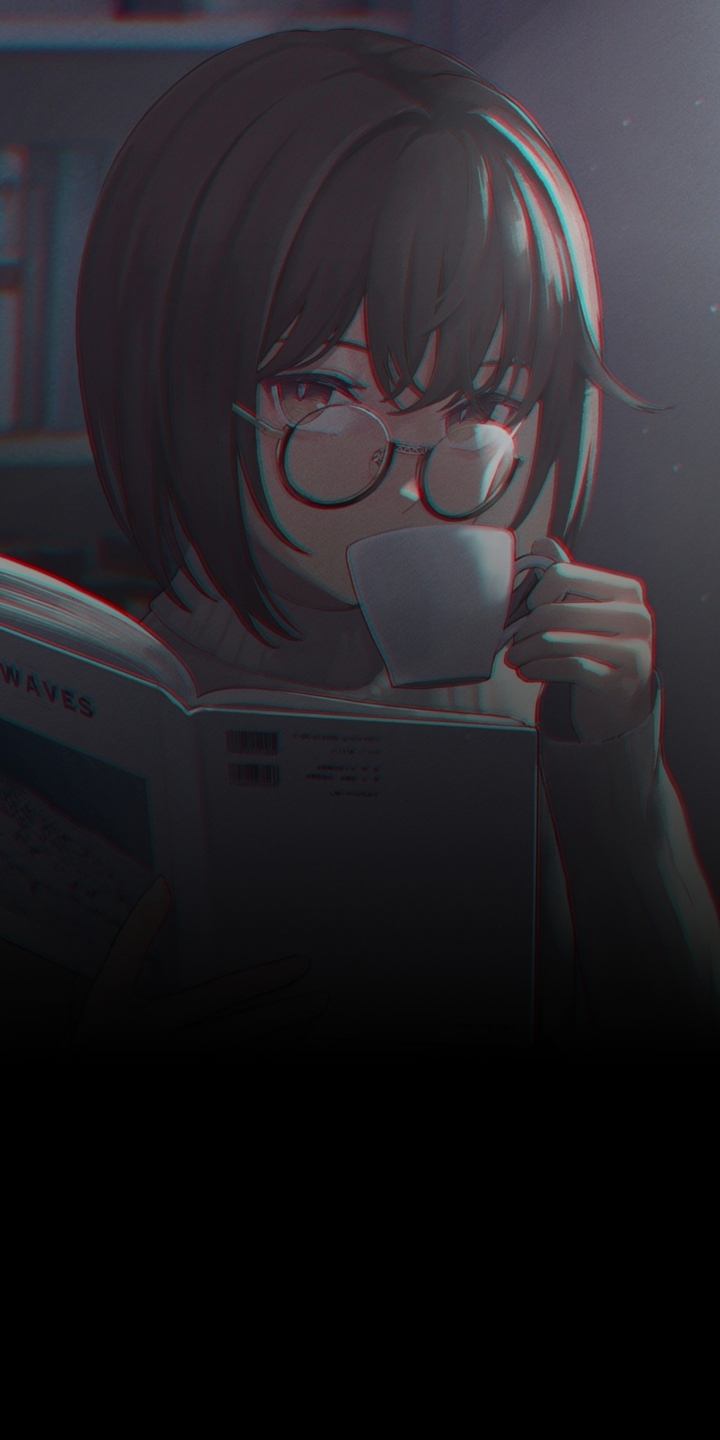 anime girl amoled wallpaper