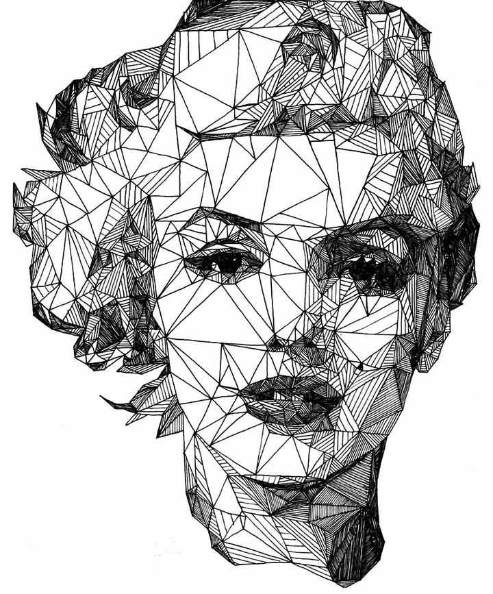 Black and white