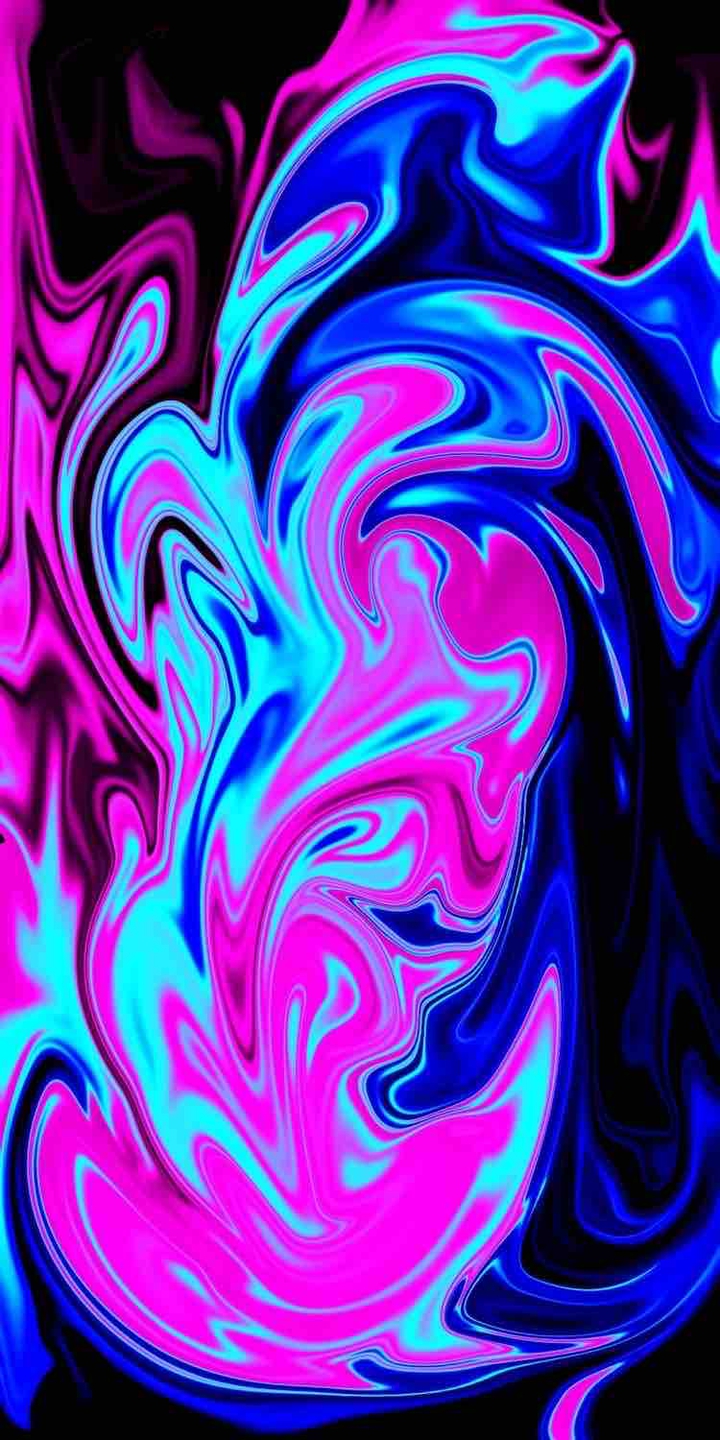 pink and blue liquid