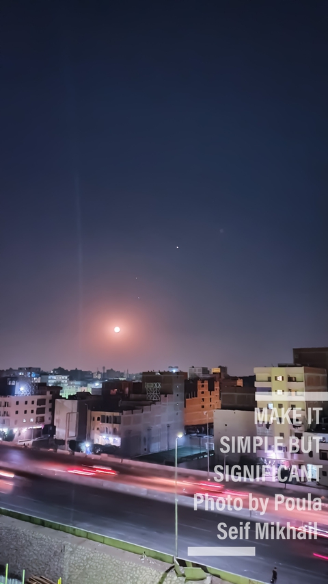 Moon and Venus