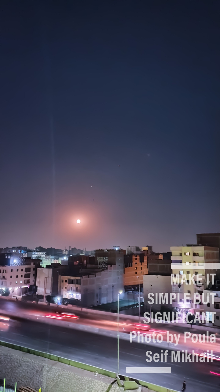 Moon and Venus
