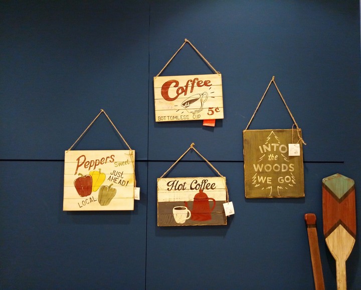 bilboards on the wall