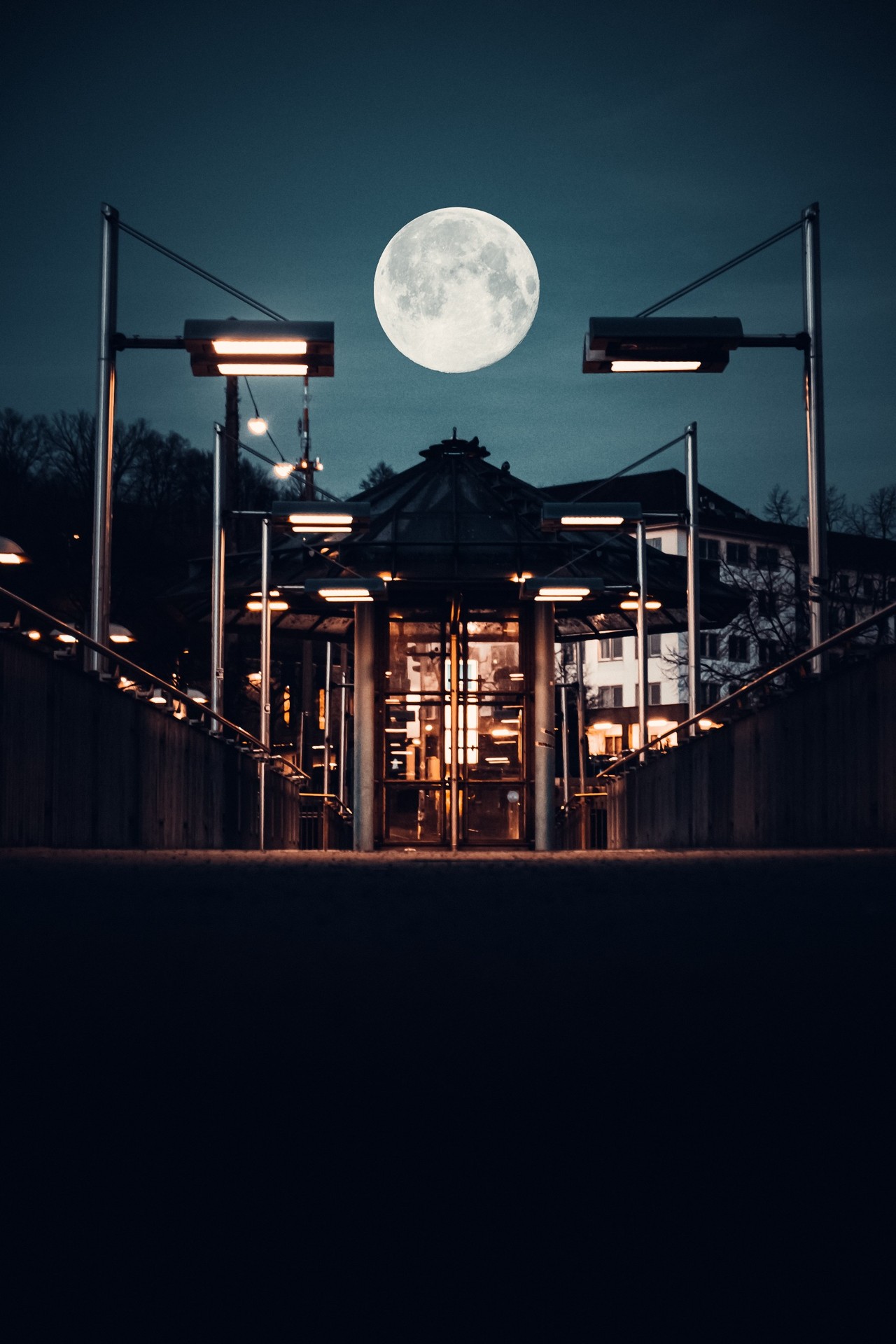 רקעים moon, lighting