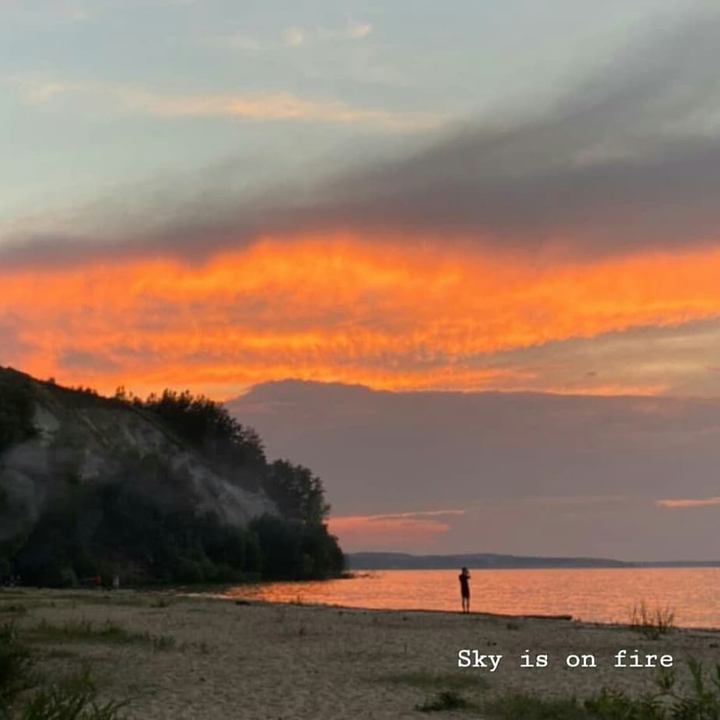 Sky is on fire