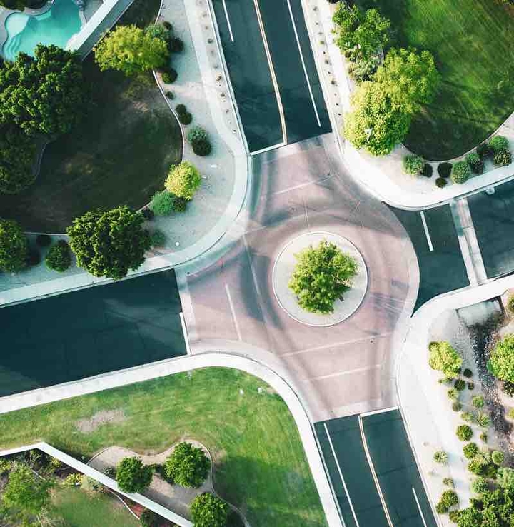 roundabout Glendale, USA