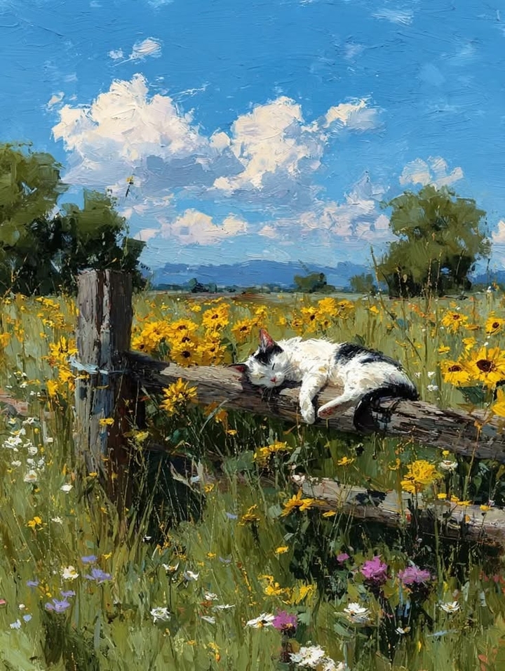 papéis de parede paint, sunflowers