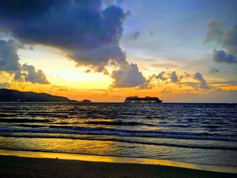 Sunset#Sea shore